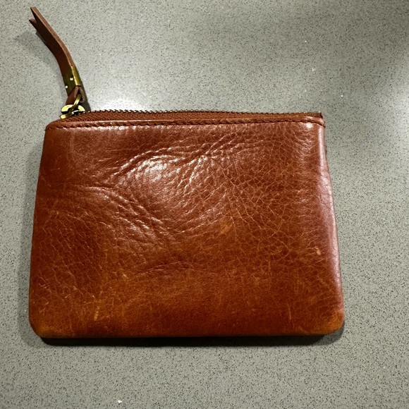 Brown Leather Coin Purse - Picture 2 of 3